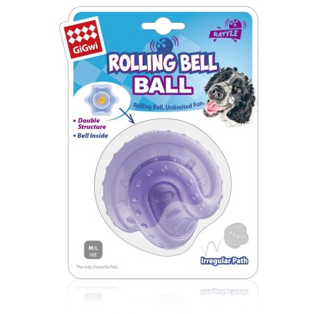 GiGwi míček Rolling Bell Ball, 7,5cm