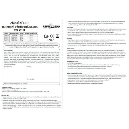 ReptiZoo Topná podložka DHM 30W 30x50cm