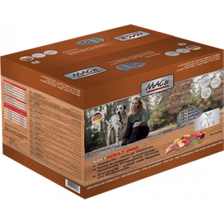 MACs Dog Soft Grain Free jelen, krůta a zvěřina 15 kg