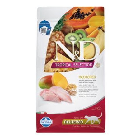 N&D TROPICAL SELECTION CAT Neutered Chicken 1,5kg