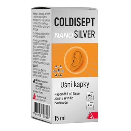 Coldisept nanoSilver ušní kapky 15ml