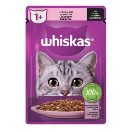 Whiskas kapsička s lososem ve šťávě 85 g