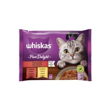 Whiskas kapsička Pure Delight klasický výběr v želé 4 x 85 g