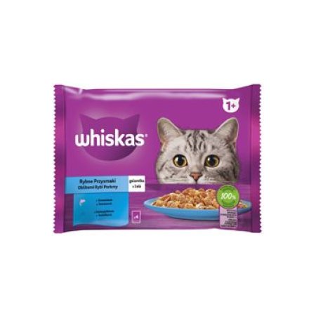 Whiskas kapsička Rybí výběr v želé 4 x 85 g