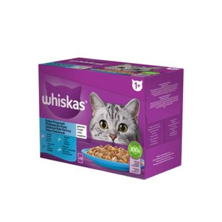 Whiskas kapsička Rybí výběr v želé 12 x 85 g