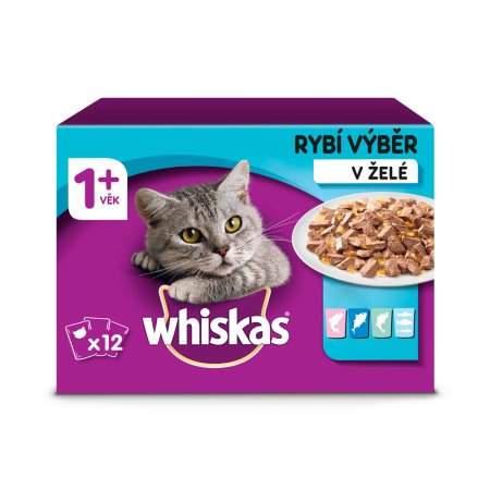 Whiskas kapsička Rybí výběr v želé 12 x 85 g