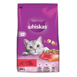 Whiskas granule s hovězím 300 g