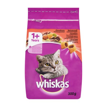 Whiskas granule s hovězím 300 g