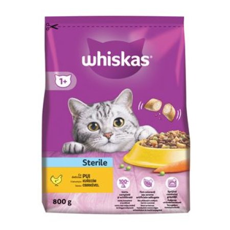 Whiskas granule Sterile s kuřecím 800 g