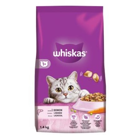 Whiskas granules lososem 1,4 kg