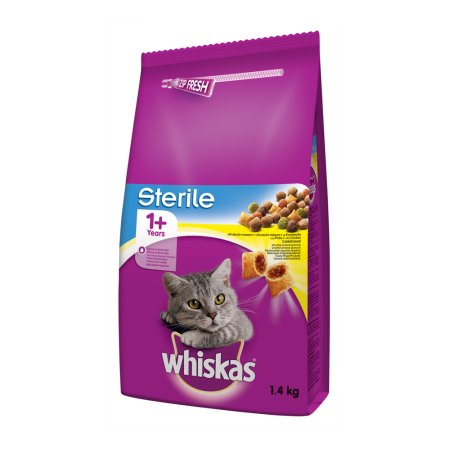 Whiskas granule Sterile s kuřecím 1,4 kg