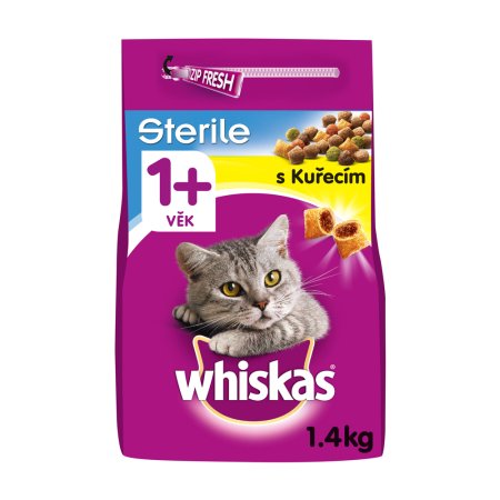 Whiskas granule Sterile s kuřecím 1,4 kg