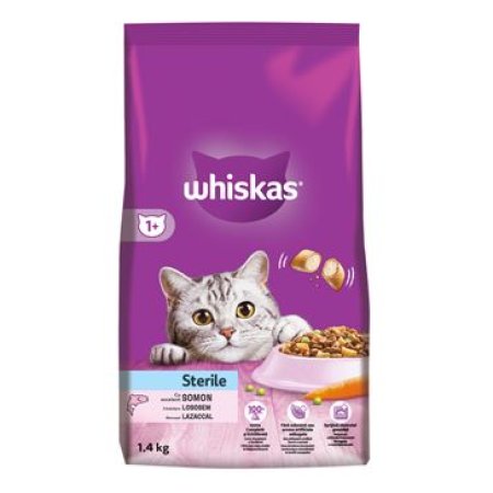 Whiskas granule Sterile s lososem 1,4 kg