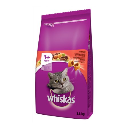 Whiskas granules hovězím 3,8 kg