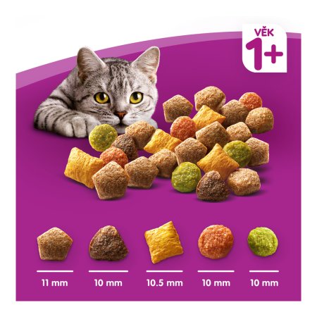 Whiskas granules hovězím 3,8 kg