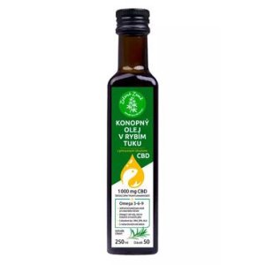 Konopný olej v rybím tuku s CBD 250 ml
