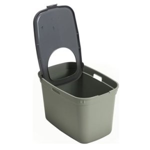 Toaleta Top Cat - olivově zelená, 59x39x38,3cm