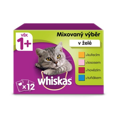 Whiskas kapsička Mixovaný výběr v želé 12 x 85 g