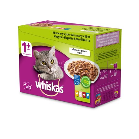 Whiskas kapsička Mixovaný výběr v želé 12 x 85 g