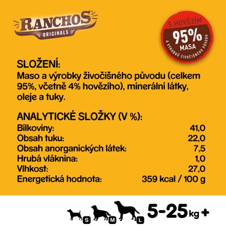 Pedigree Pochoutka Ranchos hovězí 70 g