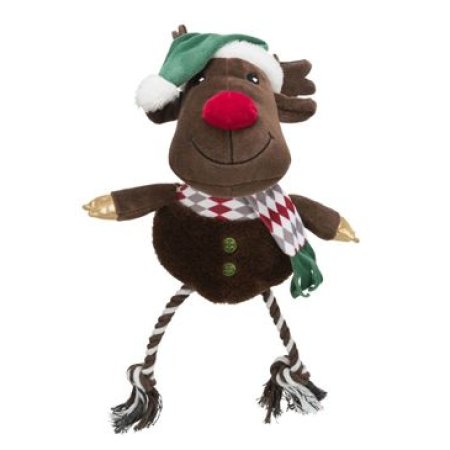 Vánoční hračka Xmas REINDEER plyš/bavlna 49cm