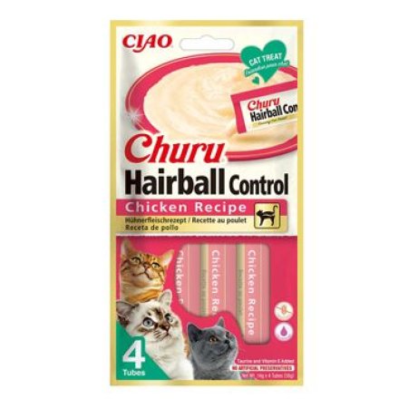 Churu Cat Hairball Chicken Recipe 4x14g