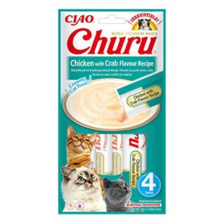 Churu Cat Chicken with Crab Flavour Recipe 4x14g