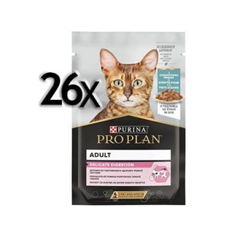Pro Plan Cat Delicate kapsička mořské ryby 26 x 85 g