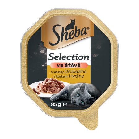 SHEBA vanička drůběží kousky 85 g