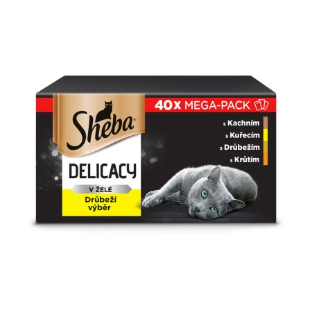 SHEBA kapsička Drůbeží výběr 40x85 g