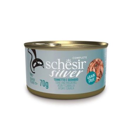 Schesir Cat konz. Senior Wholefood tuňák/makrela 70g