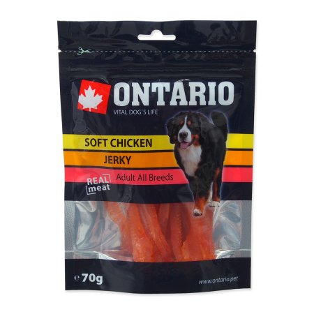 ONTARIO pochoutka Soft Chicken Jerky 70g