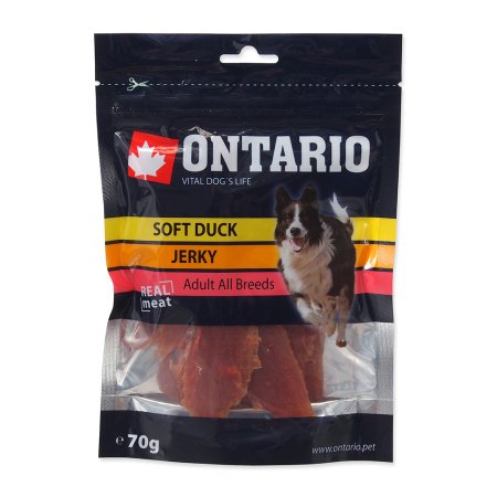 ONTARIO pochoutka Soft Duck Jerky 70g