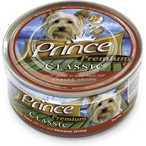 Prince Premium Dog Vannamei Shrimp (Pacific Tuňák a Rýží) 170 g