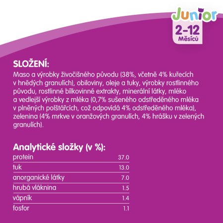 WHISKAS granule Junior s kuřecím 800 g