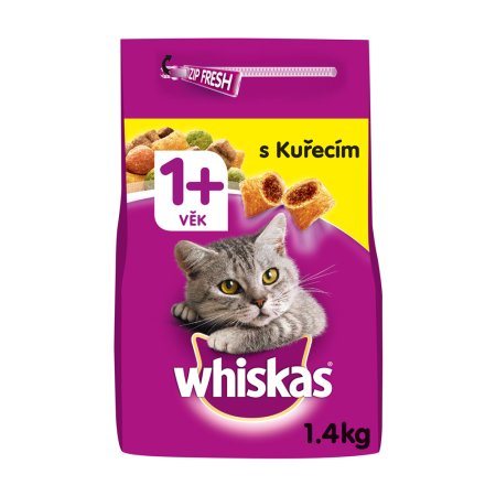 WHISKAS granule s kuřecím 1,4 kg