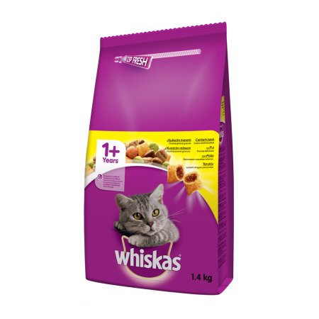 WHISKAS granule s kuřecím 1,4 kg