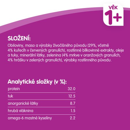 WHISKAS granule s kuřecím 1,4 kg