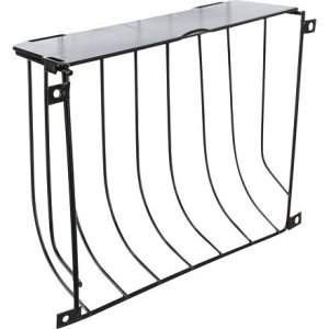 Trixie Jesle na seno s víkem, k našroubování, 22 × 16 × 6 cm, lakovaný kov, černá