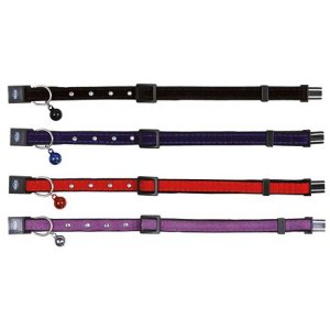 Trixie Obojek pro kočku semišový s ozdobou