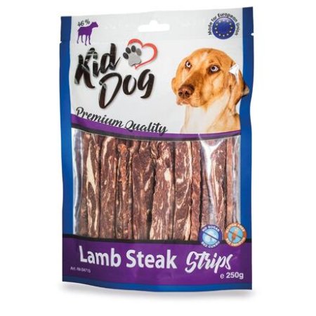 KIDDOG jehněčí steak v proužku 12/0,8 cm 250 g