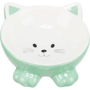 Trixie Keramická miska ergonomická 0.15 l/ 14 cm, vyvýšená, tvar kočka