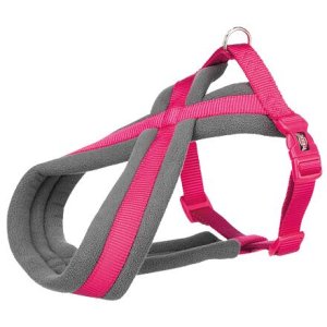 Trixie Nylonový postroj PREMIUM podšitý - fuchsie 70-110 cm/25 mm