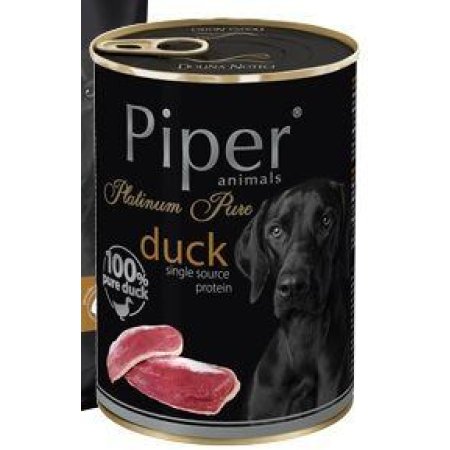 PIPER PLATINUM PURE čisté kachní, konzerva pro psy 400 g