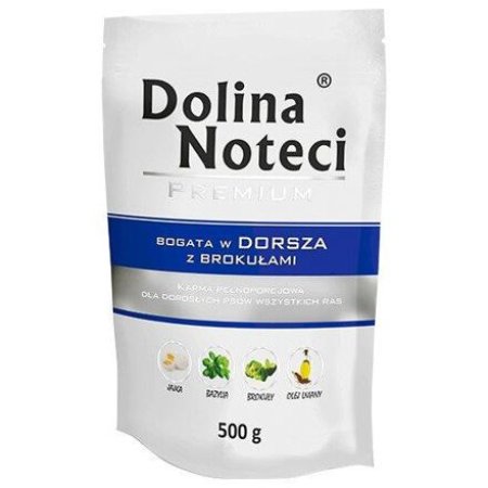 DOLINA NOTECI PREMIUM treska s brokolicí kapsička pro psy 500 g