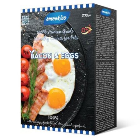 SMOOKIES Premium BACON - slaninové sušenky 100% human grade, 200g