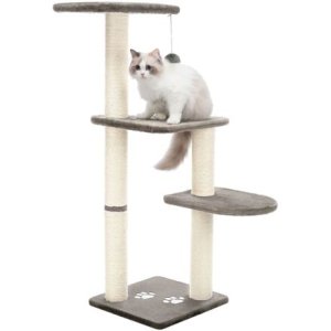 Trixie Škrabadlo ALTEA, 3 podesty, 117 cm / 9 cm, platinově šedá