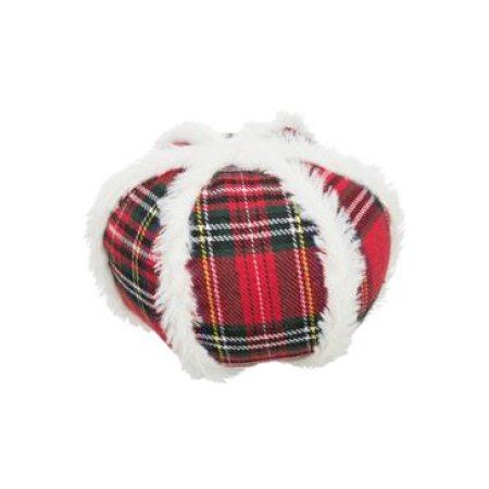 Trixie Xmas Ball - vánoční látkový míč zdobený plyšem, 15 cm