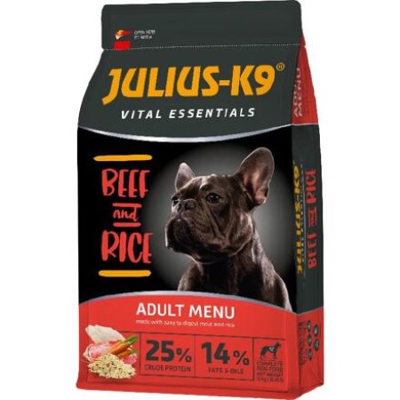 JULIUS K-9 HighPremium ADULT Vital Essentials BEEF&Rice 3 kg