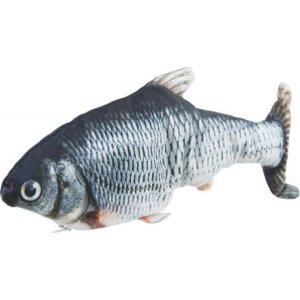 Trixie Ryba jako živá, mrskající se, s catnipem, látka, 30cm